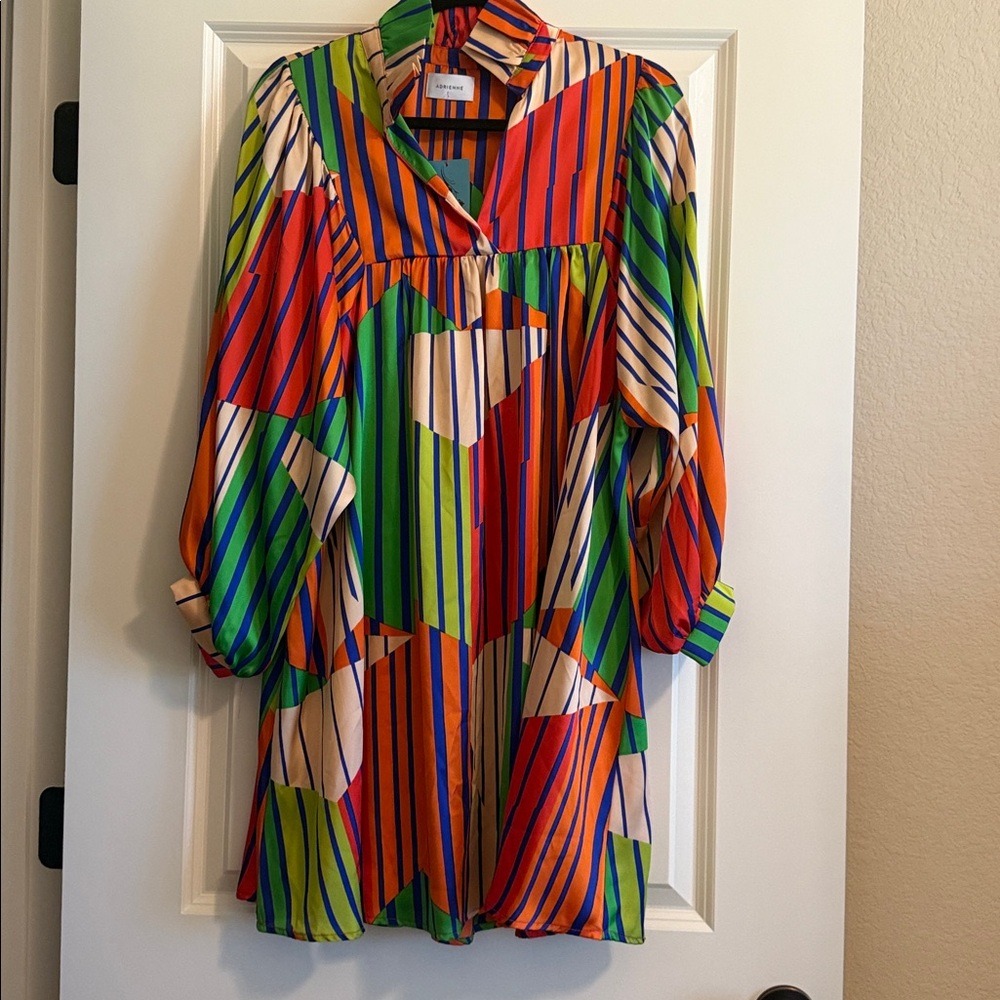 Adrienne Vibrant Striped Dress or Tunic